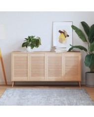 Portes d'armoire à persiennes 4 pcs 61,5x39,4 cm pin massif | Mobilier & Déco