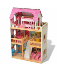 Maison de poupées à trois étages Bois 60 x 30 x 90 cm | Mobilier & Déco