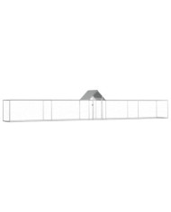 Poulailler 9 x 1 x 1,5 m Acier galvanisé | Mobilier & Déco