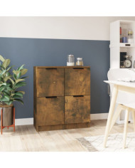 Buffets 2 pcs Chêne fumé 30x30x70 cm Bois d'ingénierie | Mobilier & Déco