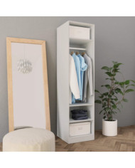 Garde-robe Blanc 50x50x200 cm Bois d'ingénierie | Mobilier & Déco