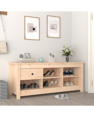 Armoire à chaussures 110x38x45,5 cm Bois de pin massif | Mobilier & Déco