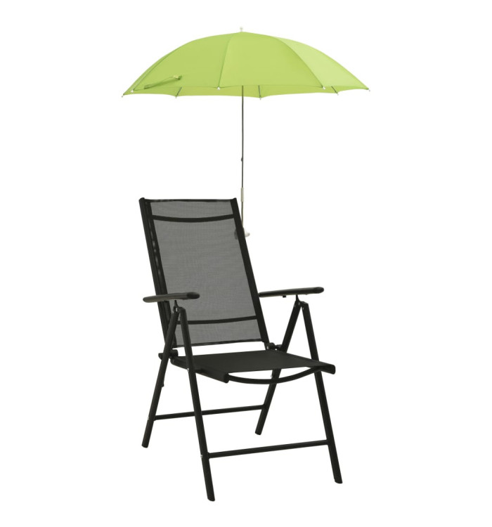 Parasols de chaise de camping 2 pcs Vert 105 cm | Mobilier & Déco