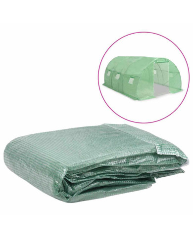 Couverture de remplacement de serre (13,5m²) 300x450x200cm Vert | Mobilier & Déco