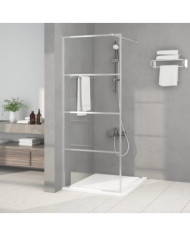 Paroi de douche Argenté 80x195 cm Verre ESG transparent | Mobilier & Déco