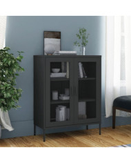 Armoire de rangement Anthracite 80x35x101,5 cm Acier | Mobilier & Déco
