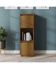 Buffet haut Marron miel 38x35x117 cm Bois massif de pin | Mobilier & Déco