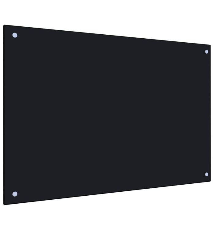 Dosseret de cuisine Noir 90x60 cm Verre trempé | Mobilier & Déco