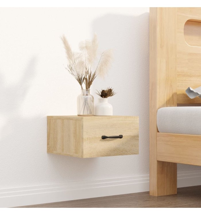 Table de chevet murale Chêne sonoma 35x35x20 cm | Mobilier & Déco