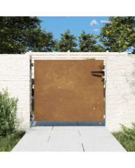 Portail de jardin 85x75 cm acier corten | Mobilier & Déco