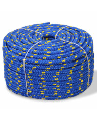 Corde de bateau Polypropylène 6 mm 100 m Bleu | Mobilier & Déco