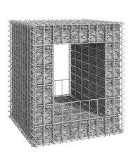 Poteau à panier de gabion 50x50x60 cm Fer | Mobilier & Déco
