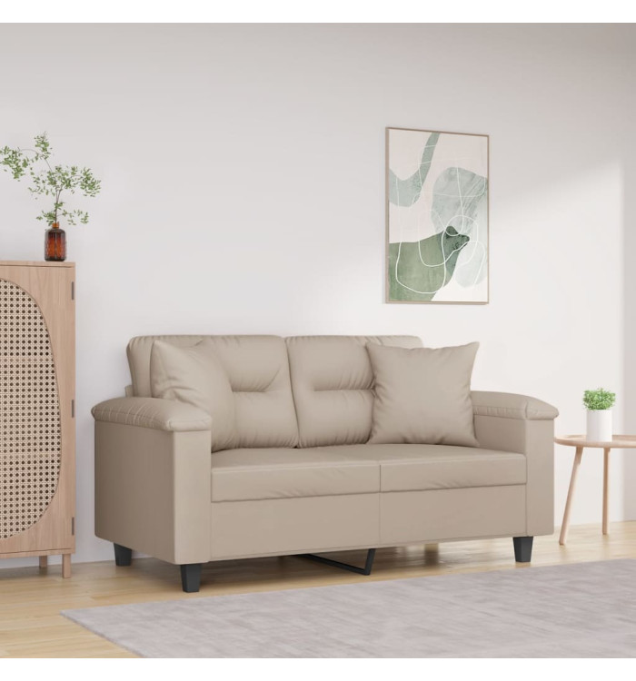 Coussins décoratifs lot de 2 Crème 40x40 cm Tissu microfibre | Mobilier & Déco