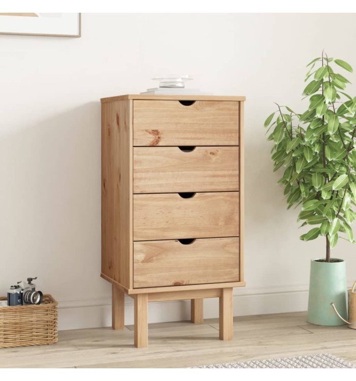 Commode OTTA 45x39x90 cm bois de pin massif | Mobilier & Déco