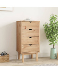 Commode OTTA 45x39x90 cm bois de pin massif | Mobilier & Déco