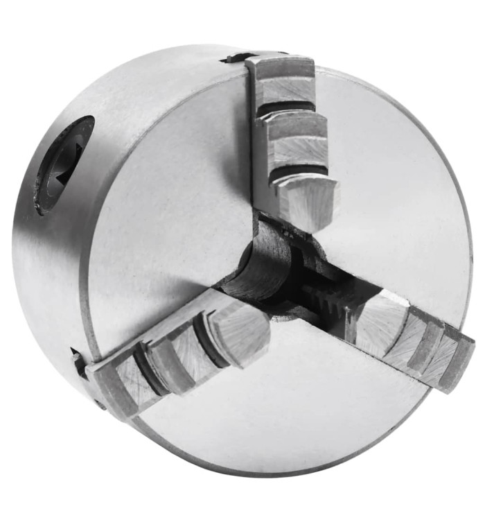 Mandrin de tour auto-centrant à 3 mâchoires 80 mm Acier | Mobilier & Déco