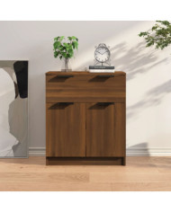 Buffet chêne marron 60x30x70 cm Bois d'ingénierie | Mobilier & Déco