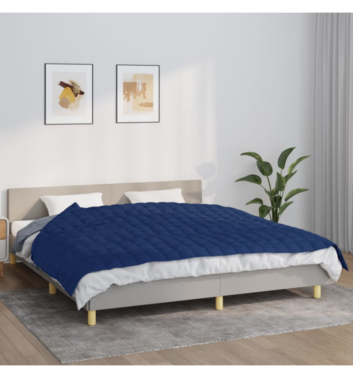 Couverture lestée Bleu 155x220 cm 11 kg Tissu | Mobilier & Déco