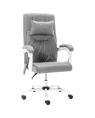 Chaise de bureau de massage Gris Tissu | Mobilier & Déco