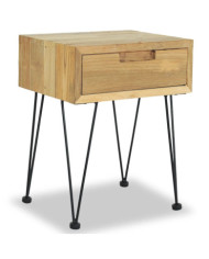 Table de chevet 40x30x50 cm Teck | Mobilier & Déco