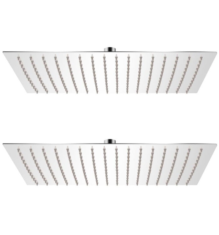 Pomme de douche plongeante 2 pcs Acier inoxydable 30x40 cm | Mobilier & Déco