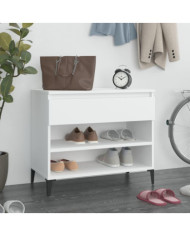Armoire à chaussures Blanc 70x36x60 cm Bois d'ingénierie | Mobilier & Déco