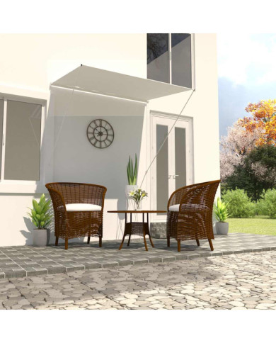 Auvent rétractable 150x150 cm Crème | Mobilier & Déco