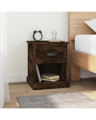 Tables de chevet 2 pcs chêne fumé 39x39x47,5 cm bois ingénierie | Mobilier & Déco