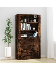 Buffet haut Chêne fumé Bois d'ingénierie | Mobilier & Déco
