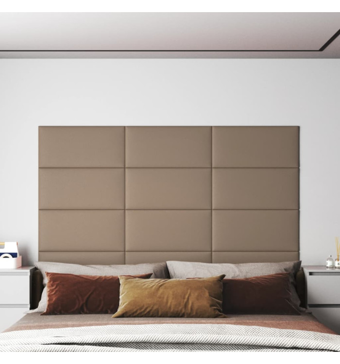 Panneaux muraux 12 pcs Cappuccino 60x30 cm Similicuir 2,16 m² | Mobilier & Déco
