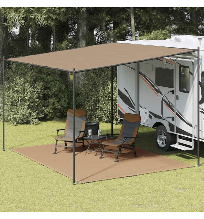 Tapis de tente 300x400 cm Taupe | Mobilier & Déco