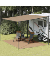 Tapis de tente 300x400 cm Taupe | Mobilier & Déco