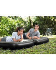 Bestway Lit gonflable 3-en-1 Noir et gris 188x99x25 cm | Mobilier & Déco