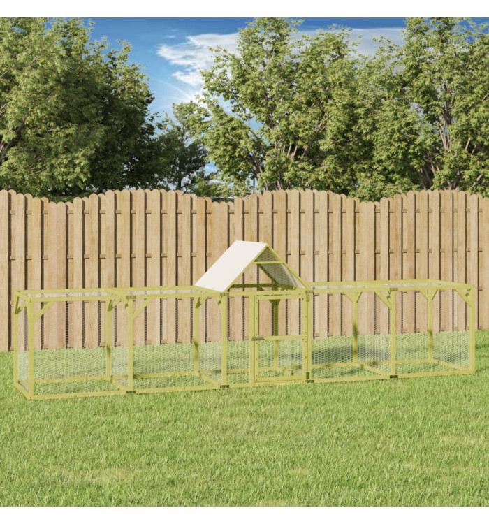 Poulailler 500x100x150 cm Bois de pin massif imprégné | Mobilier & Déco