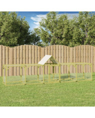 Poulailler 500x100x150 cm Bois de pin massif imprégné | Mobilier & Déco