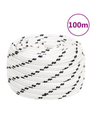 Corde de travail Blanc 18 mm 100 m Polyester | Mobilier & Déco