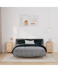 Tables de chevet 2 pcs 40x35x61,5 cm Bois de pin massif | Mobilier & Déco