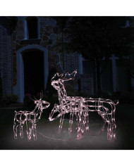 Cordon lumineux de Noël 3 pcs Rennes 229 LED | Mobilier & Déco