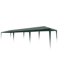 Tente de réception 3x9 m PE Vert | Mobilier & Déco