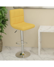 Tabouret de bar Jaune moutarde Tissu | Mobilier & Déco