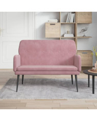 Banc Rose 108x79x79 cm Velours | Mobilier & Déco