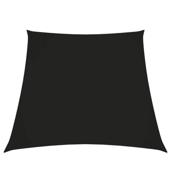 Voile de parasol Tissu Oxford trapèze 3/5x4 m Noir | Mobilier & Déco