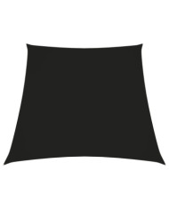 Voile de parasol Tissu Oxford trapèze 3/5x4 m Noir | Mobilier & Déco
