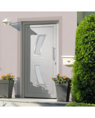 Porte d'entrée Blanc 88x200 cm | Mobilier & Déco