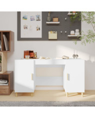 Bureau Blanc 140x50x75 cm Bois d'ingénierie | Mobilier & Déco