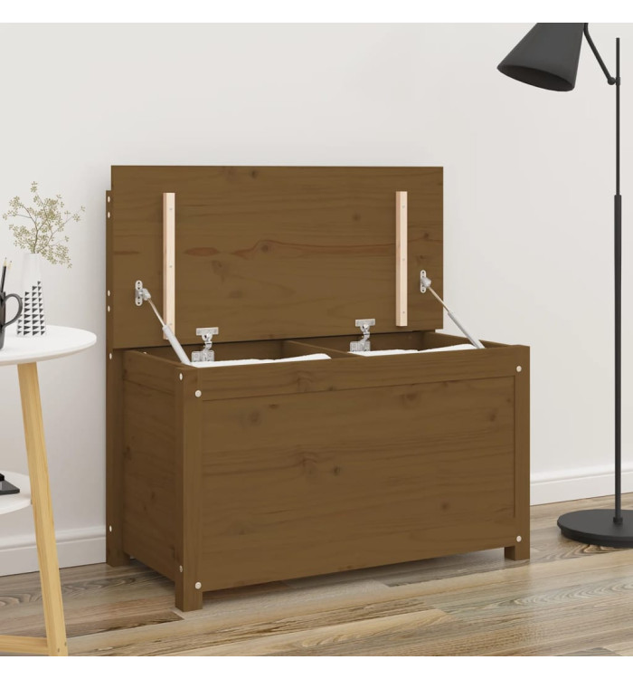Banc Marron miel 80x41x77 cm Bois de pin massif | Mobilier & Déco