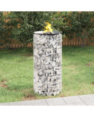 Foyer en gabion Ø 50 cm Fer galvanisé | Mobilier & Déco