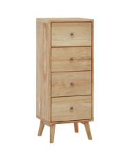 Commode 40x30x100 cm Bois massif de teck | Mobilier & Déco