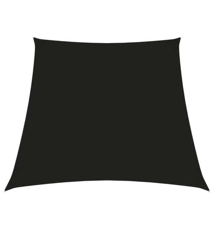 Voile de parasol Tissu Oxford trapèze 2/4x3 m Noir | Mobilier & Déco