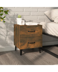 Table de chevet Chêne fumé 40x35x47,5 cm | Mobilier & Déco